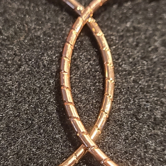 Rose Gold Tone Earrings - Picture 4 of 6